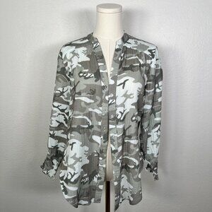 CHRLDR Jenny Collarless Shirt - Size XS